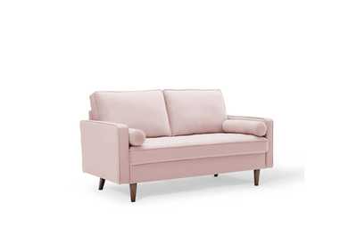 Image for Pink Valour Performance Velvet Loveseat
