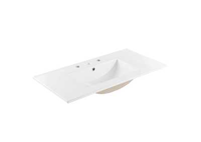 Image for White Cayman 36" Bathroom Sink