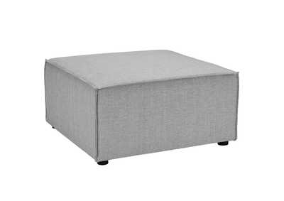 Image for Gray Saybrook Outdoor Patio Upholstered Sectional Sofa Ottoman