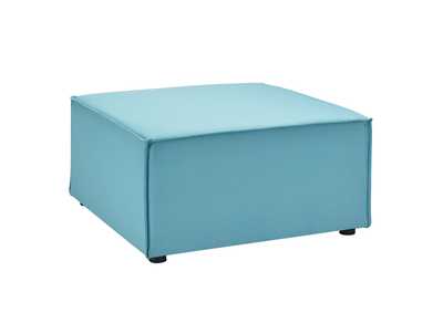 Image for Turquoise Saybrook Outdoor Patio Upholstered Sectional Sofa Ottoman