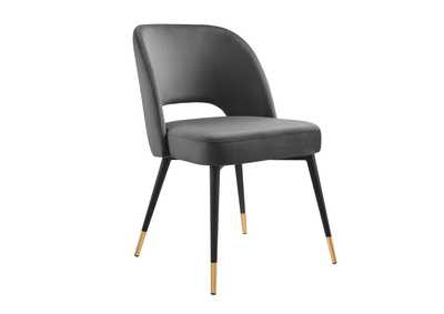 Image for Charcoal Rouse Performance Velvet Dining Side Chair