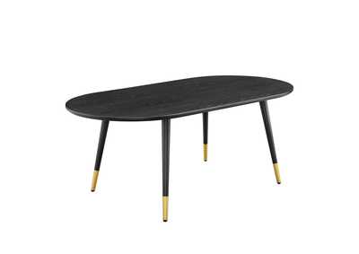 Image for Black Vigor 47" Oval Coffee Table