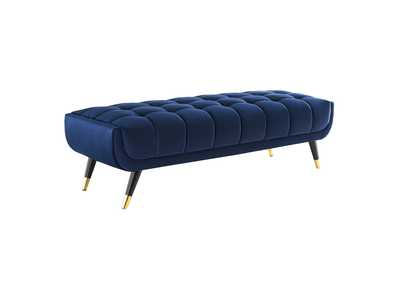 Image for Midnight Blue Adept 60" Performance Velvet Bench