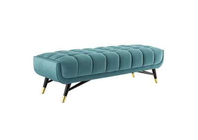 Image for Sea Blue Adept 60" Performance Velvet Bench