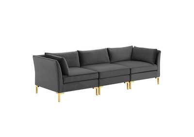 Image for Gray Ardent Performance Velvet Sofa