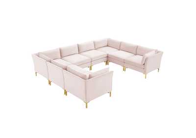 Image for Pink Ardent 8-Piece Performance Velvet Sectional Sofa