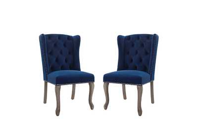 Image for Navy Apprise Side Chair Performance Velvet [Set of 2]