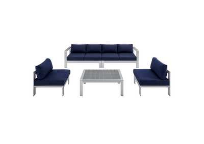 Image for Silver Navy Shore Sunbrella