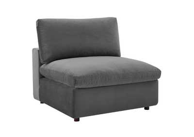 Image for Commix Down Filled Overstuffed Performance Velvet Armless Chair