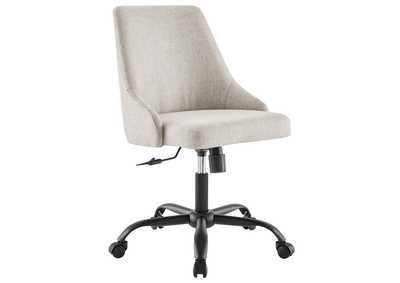 Image for Black Beige Designate Swivel Upholstered Office Chair