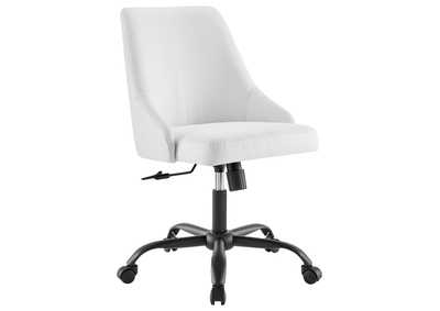 Image for Black White Designate Swivel Upholstered Office Chair