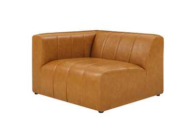Image for Tan Bartlett Vegan Leather Left-Arm Chair