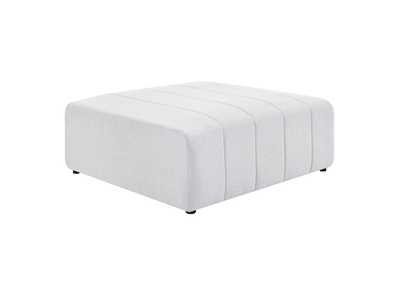 Image for Ivory Bartlett Upholstered Fabric Ottoman