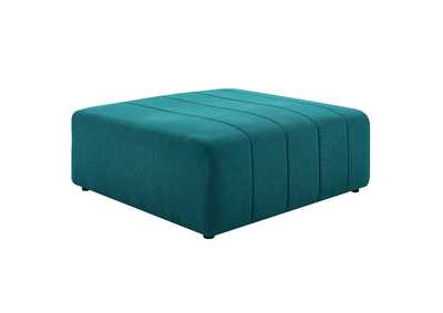 Image for Teal Bartlett Upholstered Fabric Ottoman