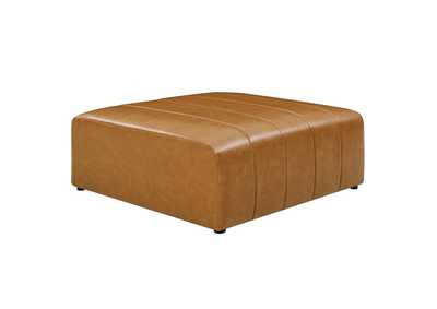 Image for Tan Bartlett Vegan Leather Ottoman