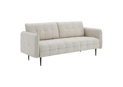 Image for Beige Cameron Tufted Fabric Sofa