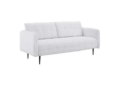 Image for White Cameron Tufted Fabric Sofa