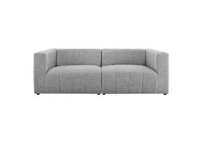Image for Light Gray Bartlett Upholstered Fabric 2-Piece Loveseat