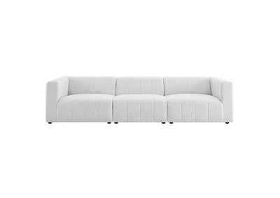 Image for Ivory Bartlett Upholstered Fabric 3-Piece Sofa
