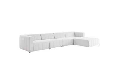 Image for Ivory Bartlett Upholstered Fabric 5-Piece Sectional Sofa