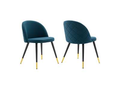 Image for Cordial Upholstered Fabric Dining Chairs - Set of 2