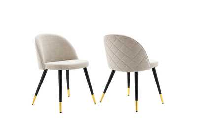 Image for Cordial Upholstered Fabric Dining Chairs - Set of 2