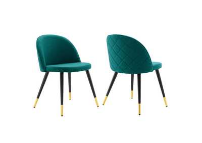 Image for Cordial Upholstered Fabric Dining Chairs - Set of 2