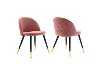 Image for Cordial Performance Velvet Dining Chairs - Set of 2