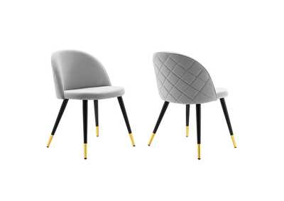Image for Cordial Performance Velvet Dining Chairs - Set of 2