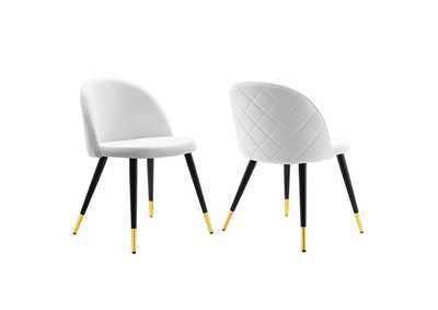 Image for Cordial Performance Velvet Dining Chairs - Set of 2