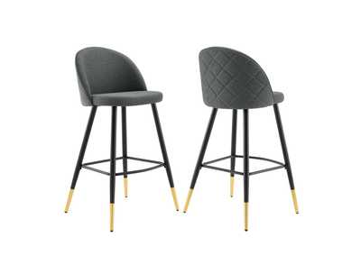 Image for Cordial Fabric Bar Stools - Set of 2
