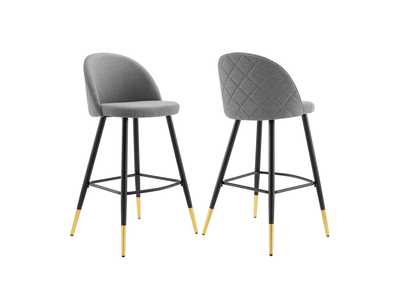 Image for Cordial Fabric Bar Stools - Set of 2