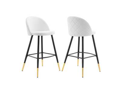 Image for Cordial Fabric Bar Stools - Set of 2