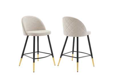 Image for Cordial Fabric Counter Stools - Set of 2