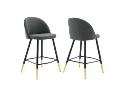 Image for Cordial Fabric Counter Stools - Set of 2