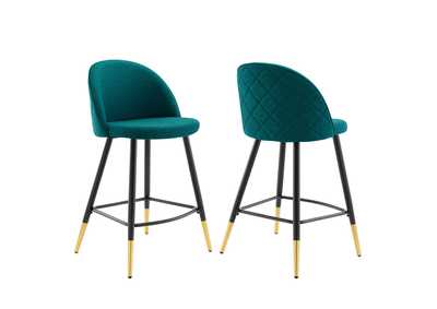 Image for Cordial Fabric Counter Stools - Set of 2