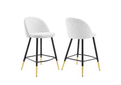 Image for Cordial Fabric Counter Stools - Set of 2