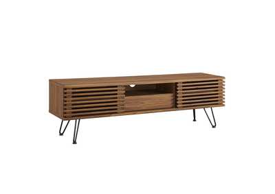 Image for Walnut Render 59" Media Console TV Stand