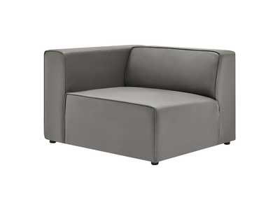 Image for Gray Mingle Vegan Leather Left-Arm Chair
