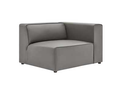 Image for Gray Mingle Vegan Leather Right-Arm Chair