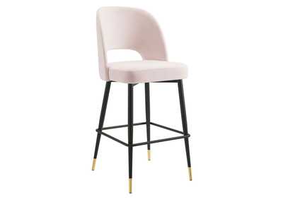 Image for Pink Rouse Performance Velvet Bar Stool
