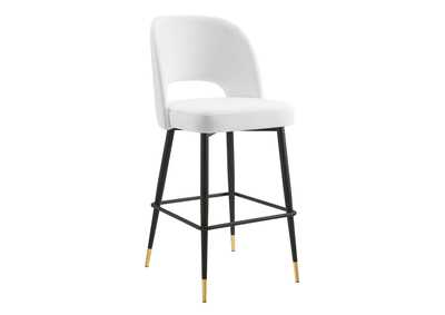 Image for White Rouse Performance Velvet Bar Stool