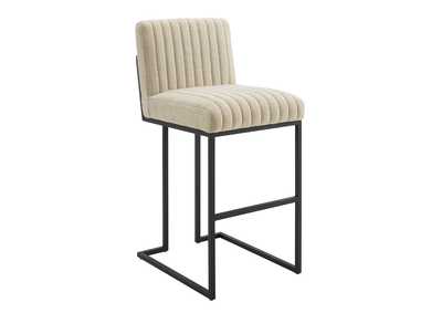 Image for Indulge Channel Tufted Fabric Bar Stool