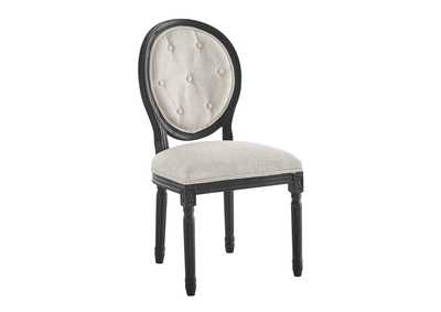 Image for Arise Vintage French Upholstered Fabric Dining Side Chair