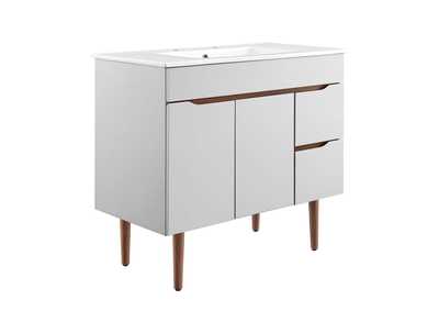 Image for Gray White Harvest 36" Bathroom Vanity