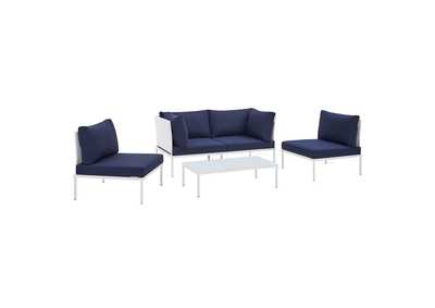 Image for White Navy Harmony 4-Piece Sunbrella