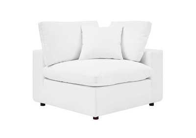 Image for Commix Down Filled Overstuffed Vegan Leather Corner Chair