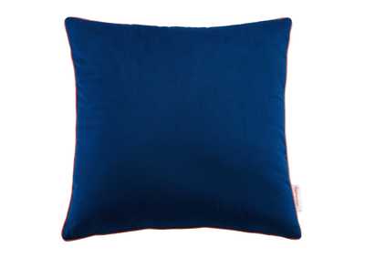 Image for Navy Blossom Accentuate 18" Performance Velvet Throw Pillow