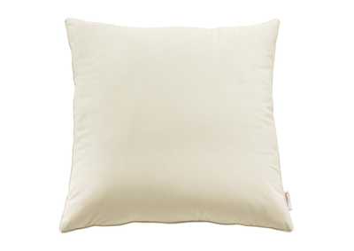 Image for Ivory Enhance 24" Performance Velvet Throw Pillow