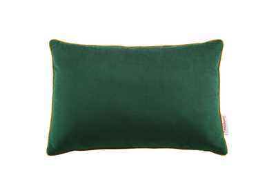Image for Green Cognac Accentuate 18" Lumbar Performance Velvet Throw Pillow